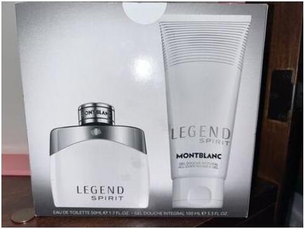 Actual product image Montblanc Legend Spirit EDT Spray 1.7oz & All-Over Shower Gel 3.3oz NIB (Eau de toilette)