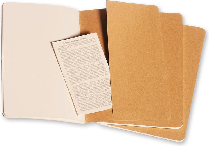 Immagine prodotto Moleskine Cahier Large Set di 3 (130 x 210 mm, Nessuna, Copertina morbida)
