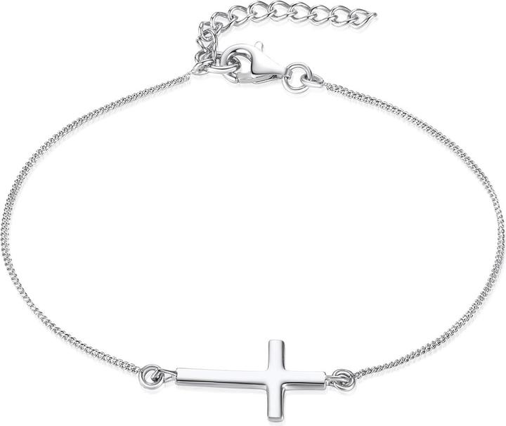 Produktbild Rafaela Donata Damen Kreuz Sterling Silber silber 17,0 cm Basislänge + 3,0 cm Verlängerung - 966 (17 cm, Sterling Silber)