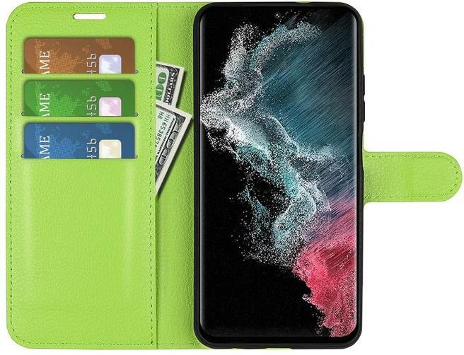 Produktbild MU Classic Litchi Leder Bookcover Series (Samsung Galaxy S23 Ultra)