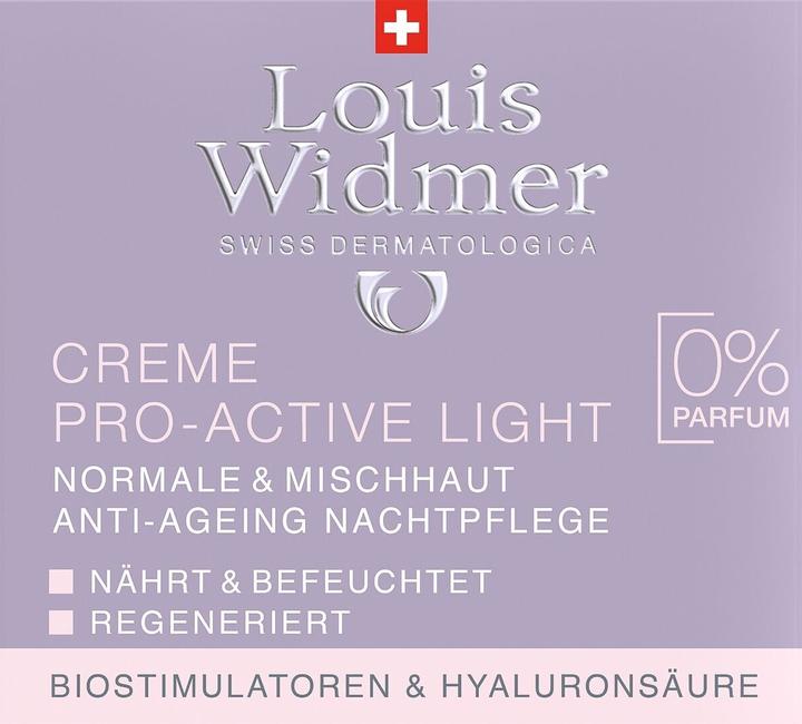 Actual product image Louis Widmer Cream Pro-Active Light unscented (50 ml)
