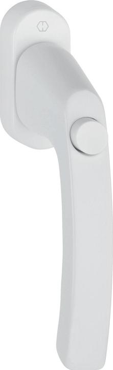 Produktbild Hoppe Fenstergriff LIÈGE - Druckknopf, Vierkant 7 x 37 mm, Alu weiss (Türgriff)
