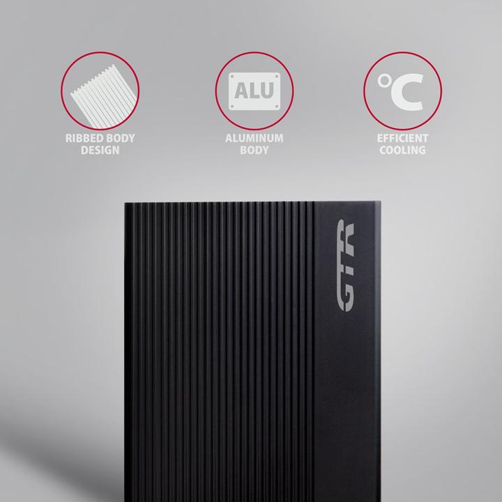 Produktbild Axagon EE35-GTR, USB-C - SATA 3.5" RIBBED box, ÄernÃ½ (3.5")