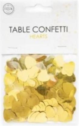 Actual product image Fiesta Tischkonfetti goldene Herzen