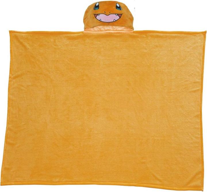 Produktbild Halantex Pokémon Coral Decke mit Mütze Glumanda 120 x 150 cm (120 x 150 cm)