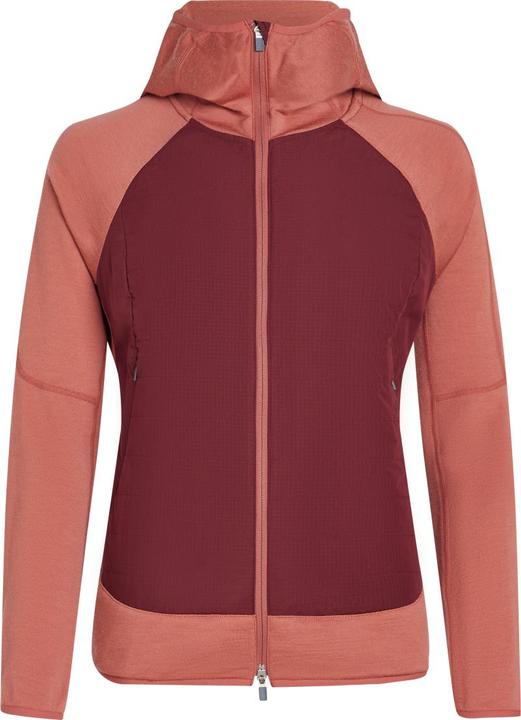 Icebreaker Women Merino Mer Quantum Hybrid LS Zip Hoodie