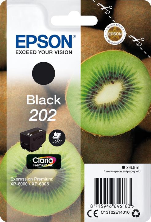 Actual product image Epson SINGLEPACK BLACK 202 (FC)