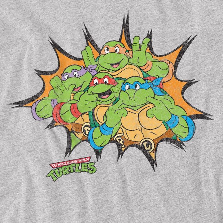 Immagine prodotto Teenage Mutant NT Funny Face Maglietta Tartarughe Uomo (XL)