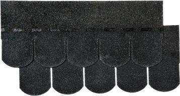 Produktbild Colibri Bitumenschindeln Classic Schwarz 14 Stück ca. 2qm