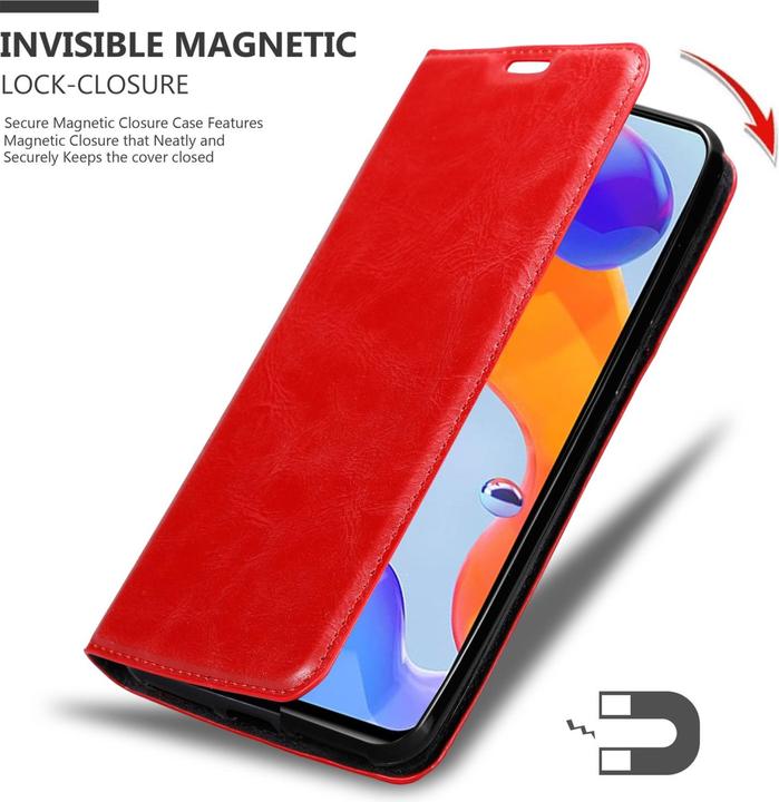 Produktbild Cadorabo Hülle für Xiaomi RedMi NOTE 11 PRO 4G / 5G im Book Invis. Magnet Style (Xiaomi Redmi Note 11 Pro 5G, Xiaomi Redmi Note 11 Pro)