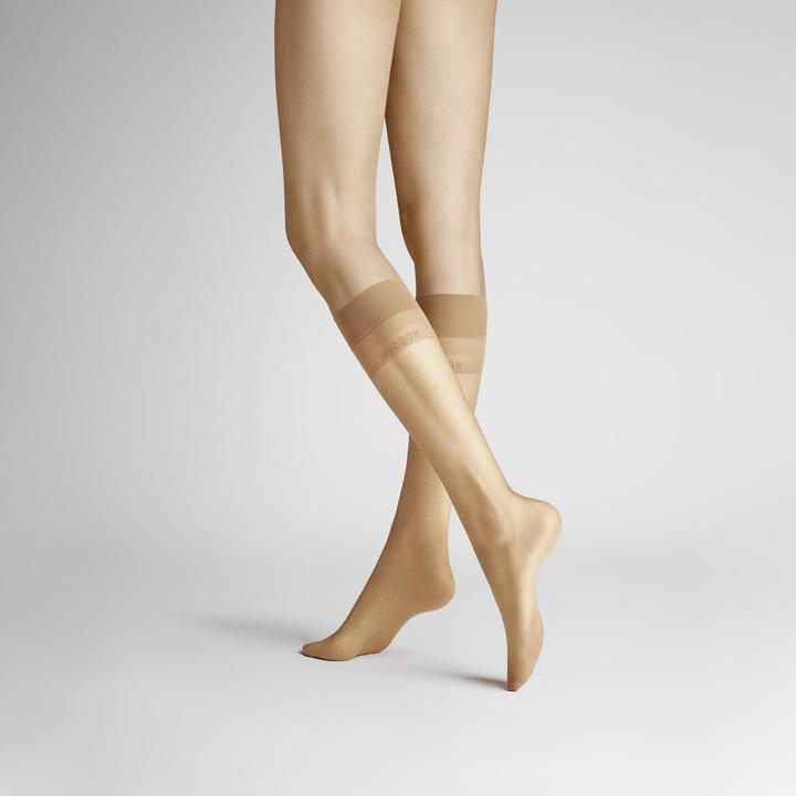 Actual product image Hudson Light 8 (3-pack) fine knee-length socks, colour 019 make-up, size 39-42 (8 DEN, 39)
