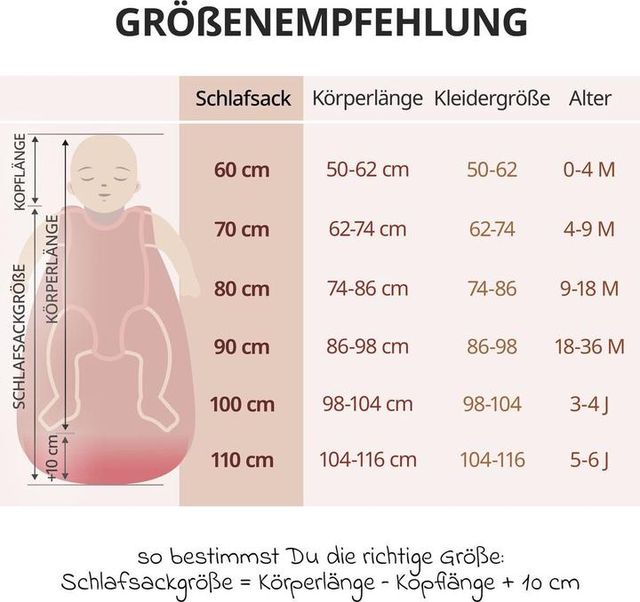 Produktbild Makian Schlafsäcke Musselin-Schlafsack - Terracotta - Gr. 60 (100 cm, 1.0 TOG)