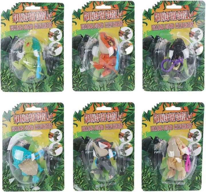 Hippo Dinoworld Beissender Dinosaurier-Schlüsselanhänger, 12 cm