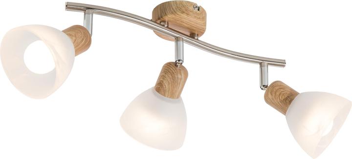 Actual product image Nino Leuchten Spotlight 3-light light oak Daytona (430 lm, E14)