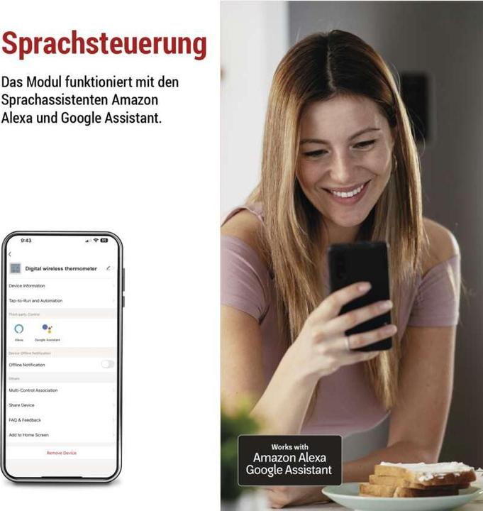 Productafbeelding Emos GoSmart Digitales drathloses Thermometer EGS0101 ZigBee