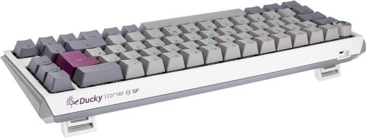 Actual product image Ducky One 3 Mist Grey SF Gaming Keyboard, RGB LED - MX-Red (DE, Cable)