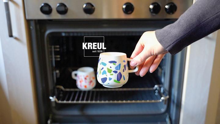 Actual product image Kreul Porcelain Paint "Glass & Porcelain" Color Living Set (Multinational, 120 ml)