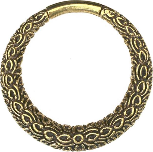 Produktbild Star Piercing Ohrgewicht Segmentring klappbar Blumenmatte (Messing)