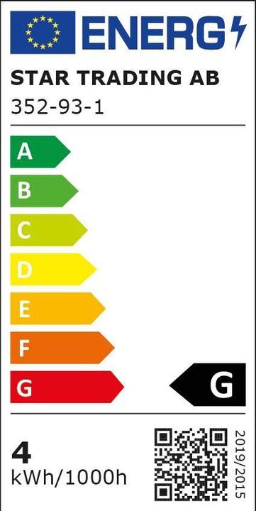 Energie-Label Star Trading Lampe Top Coated (E14, 3.50 W, 250 lm, 1 x, G)
