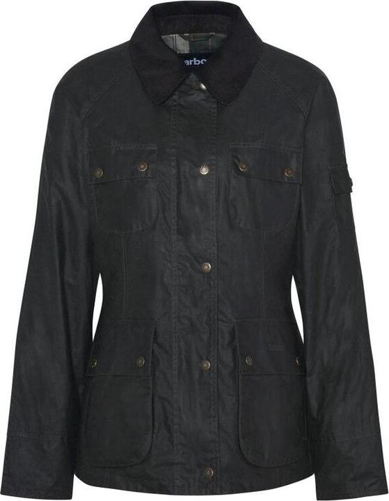 Barbour Arlo Utility Wax Jacket - Mantel - Damen (S)
