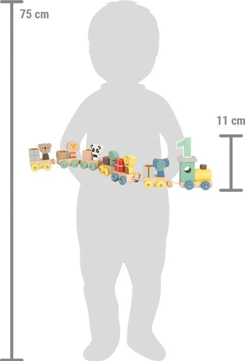 Actual product image small foot Birthday train with animals