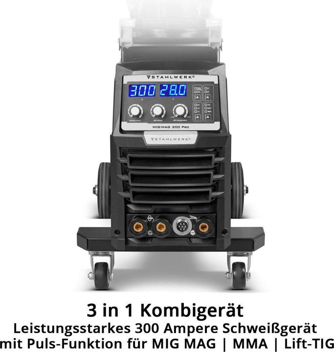 Produktbild Stahlwerk Schweissgerät MIG MAG 300 Pro Vollsynergischer IGBT Inverter mit 300 A