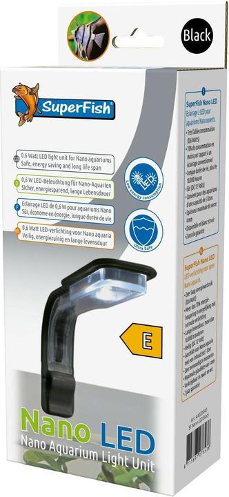 SuperFish Aquarienleuchte Nano Led Schwarz, Produkttyp (LED, 0.60 W)