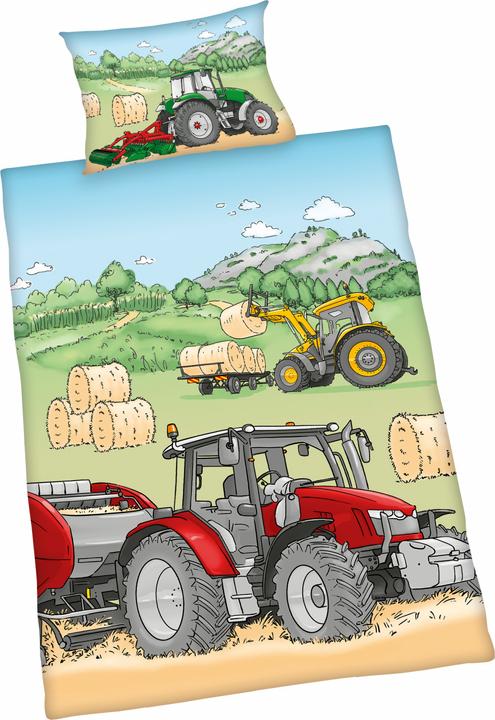 Produktbild Herding Kinder-Wendebettwäsche "Traktor"