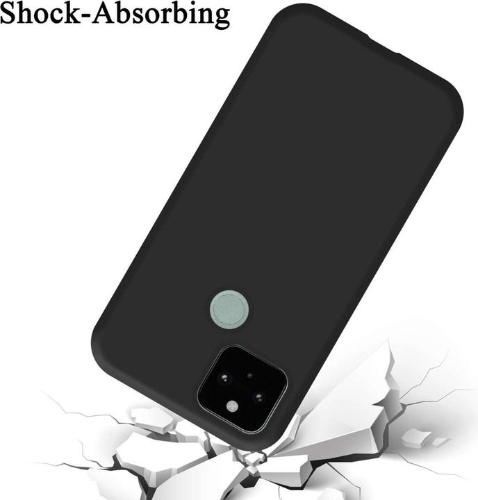 Actual product image Cadorabo Bumper Case for Google PIXEL 5 TPU Liquid Silicone Cover for Google PIXEL 5 (Google Pixel 5)