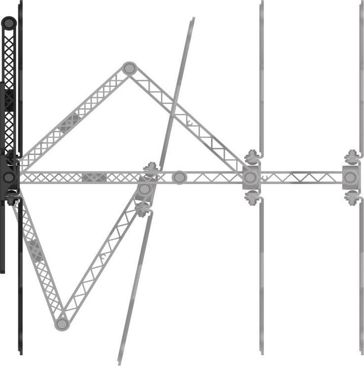 Image du produit Hama Support TV mural, inclinable, pivotant, extra-plat, 165 cm (65") jusqu'à 30 kg (Mur, 65", 30 kg)