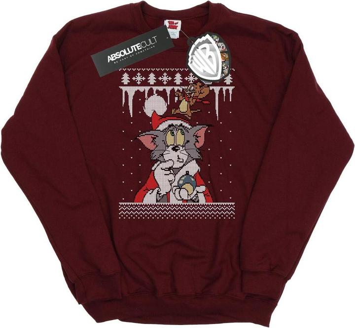 Tom & Jerry Christmas Fair Isle Sweatshirt (XL)
