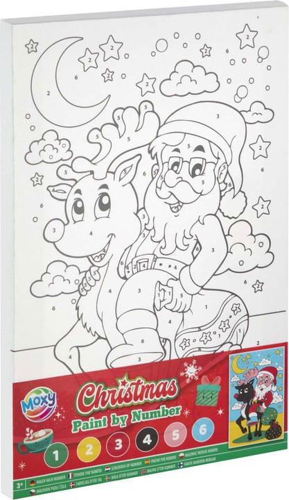 Produktbild Grafix Leinwand Malen nach Zahlen Weihnachten