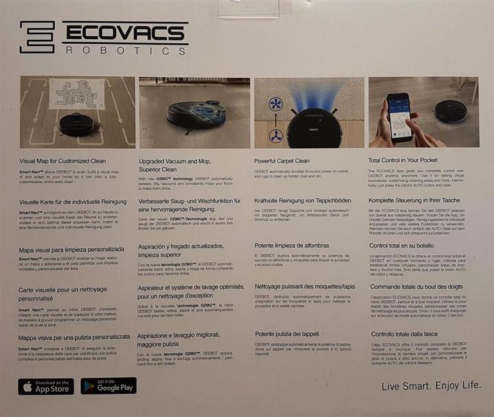 Actual product image Ecovacs Deebot Ozmo 930 (Robot vacuum)