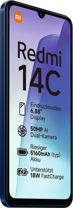Produktbild Xiaomi Redmi 14C (128 GB, Starry blue, 6.88", Dual SIM, 4G)
