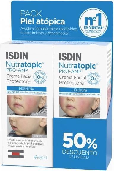 Produktbild Isdin Pro-AMP Atopic Skin Face Cream 50ml - Pack of 2 (100 ml, Tagescreme)