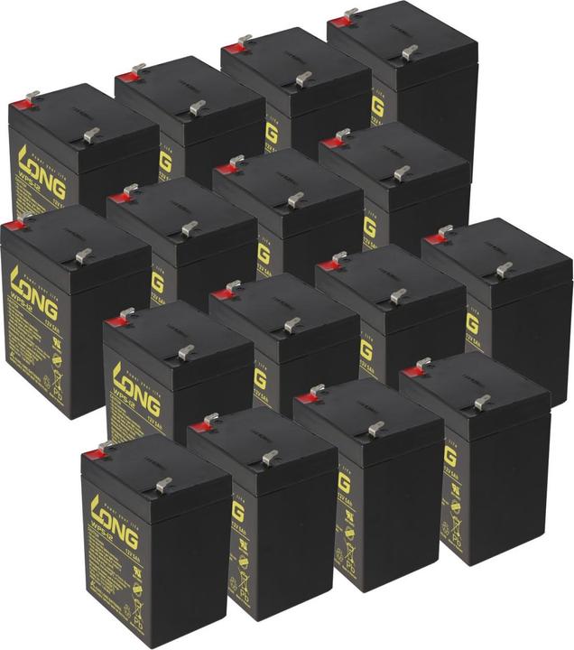 Actual product image Kung Long APCRBC140 battery from APC, complete set consisting of 16 batteries (12 V, 5 Ah)