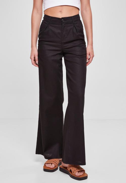 Image du produit Urban Classics Ladies High Linen Mixed Wide Leg Pants (33)