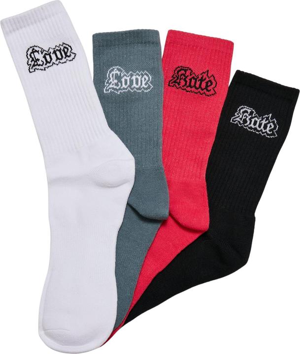 Produktbild Mister Tee Love Hate Socks 4-Pack (4er Pack, 35 - 38)