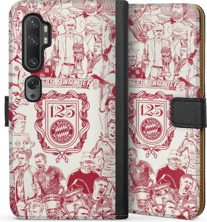 Produktbild DeinDesign Tasche für Xiaomi Mi Note 10 Pro Handy Flip Case Wallet Cover Handytasche Leder FCB 125 Jahre FC (Xiaomi Mi Note 10 Pro)