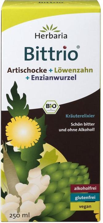 Herbaria Kräuterelixier Bittrio Artischoke & Löwenzahn & Enzianwurzel Bio (1 Stück, Flüssigkeit, 592 g)