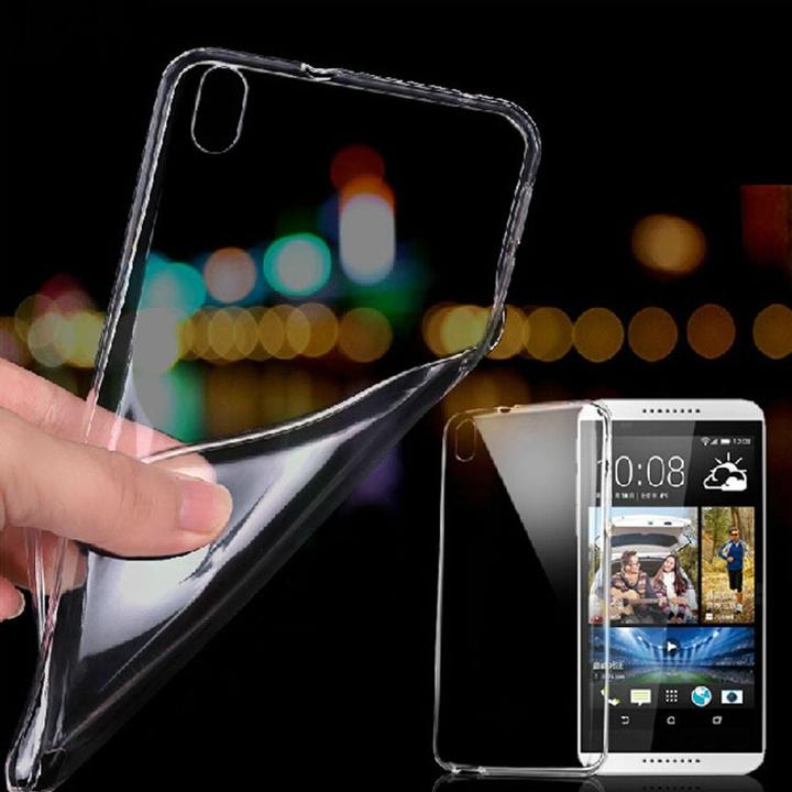 Produktbild König Design HTC Desire 816 Hülle Transparent Silikon Case durchsichtige Handyhülle (HTC Desire 816)