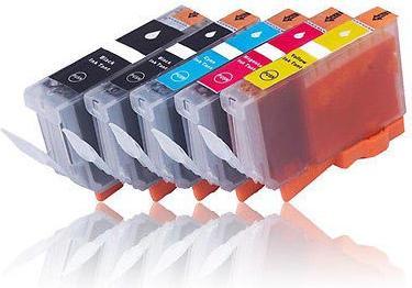 Immagine prodotto Hermex Cartuccia d'inchiostro compatibile per Canon PIXMA MG6150 (M, PGBK, C, Y, FC)
