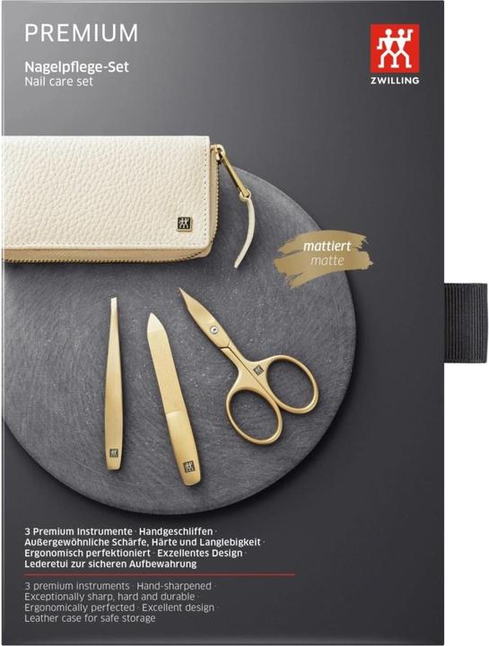 Immagine prodotto Zwilling Set manicure 3 pezzi con custodia in vera pelle