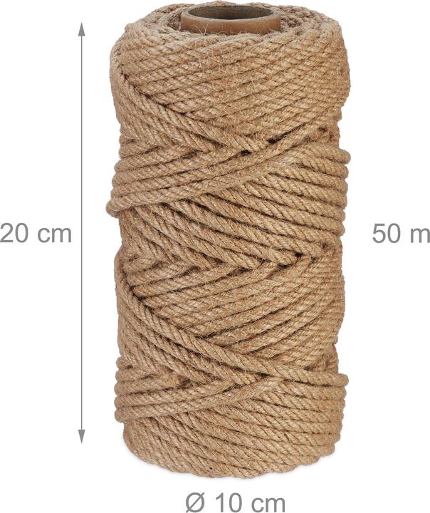 Productafbeelding Relaxdays 2x jute koord (100 m)