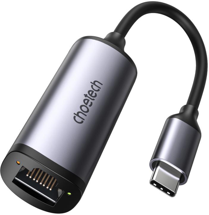 Image du produit Choetech Choietech Carte réseau externe USB Type C - RJ45 2.5Gbps Gray (HUB-R02 Gray) (RJ45 (1x))