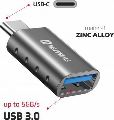 Produktbild Swissten OTG Adapter (USB Typ C, USB-A, USB-A)