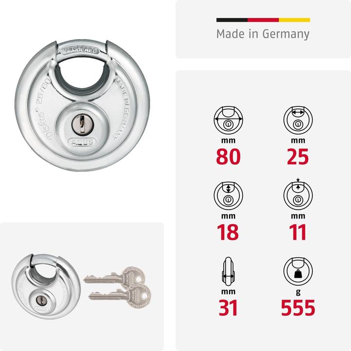 Actual product image Abus 26/80 kd.