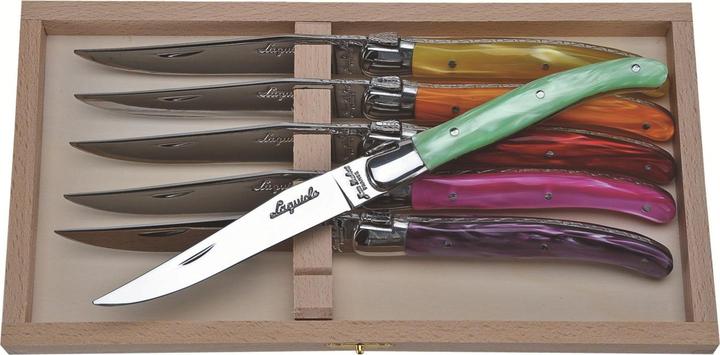 Produktbild Laguiole Jean Dubost Steakmesser Mixed Colours 6 tlg.