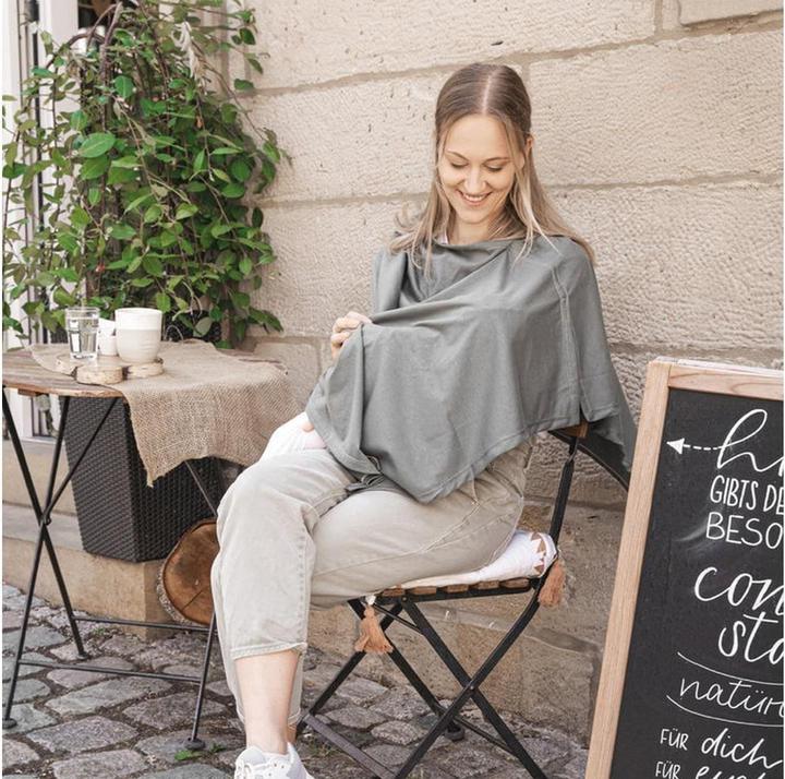 Actual product image Julius Zöllner Nursing cloth Jersey Uni Stone