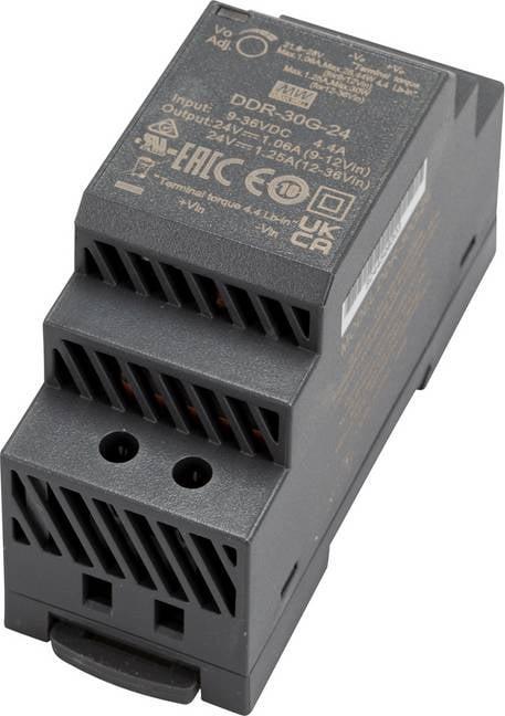 Produktbild MeanWell Hutschienen DC/DC Wandler (DIN Rail) 24 V/DC 1.25 A 30 W 1 x